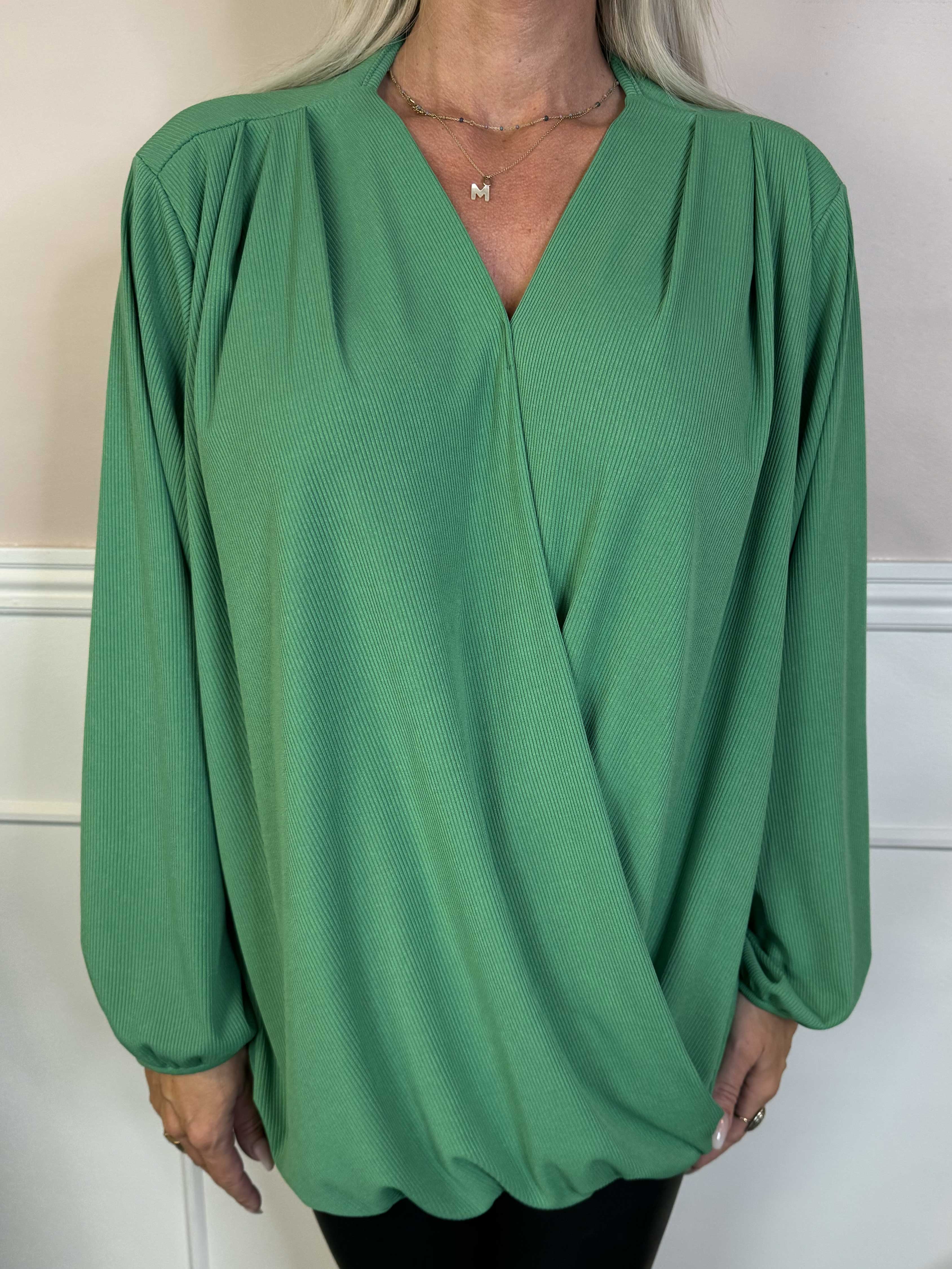 Naomi - Ribbstickad tunika med resår